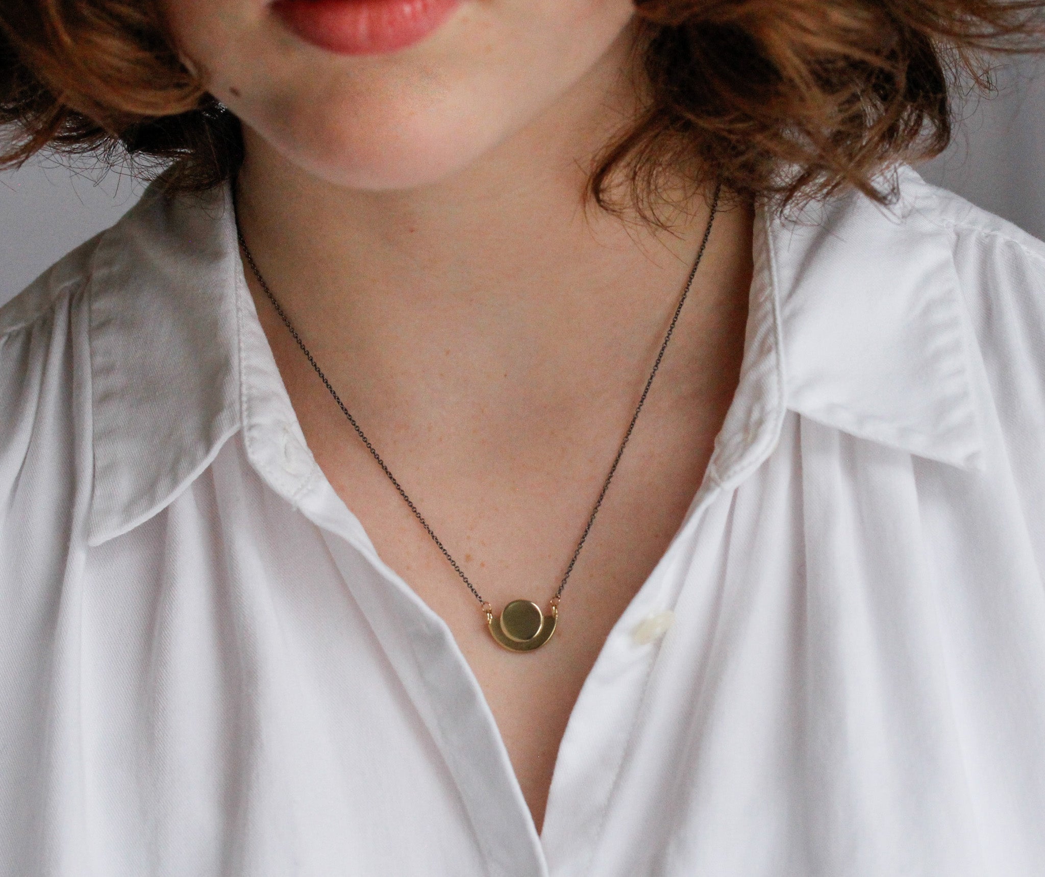 [wingbling] 14K Gold☆Marlle Necklace 14K Solid Gold Memorial Angel Wing Necklace With Initial
