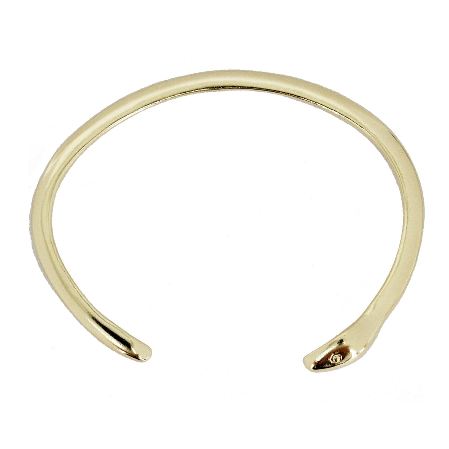 Ouroboros Snake Cuff Bracelet 14k Yellow Gold