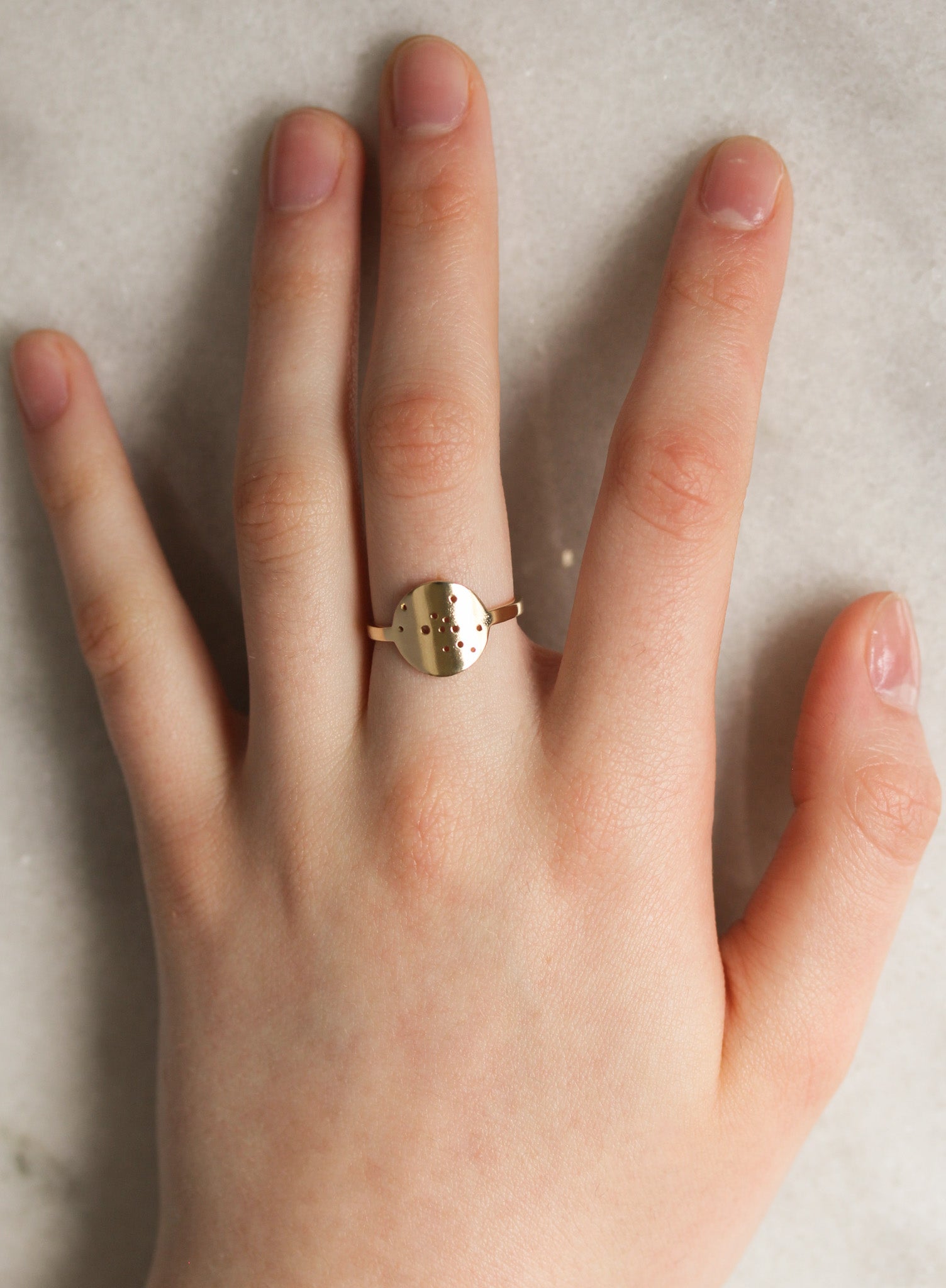 Gold zodiac hotsell rings