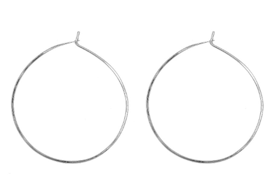 Minga 1.50" Smooth Hoop Earrings