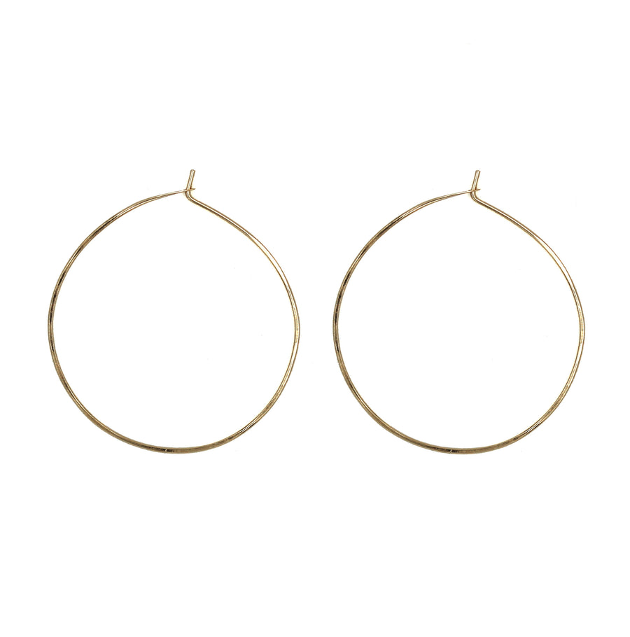 Sharon 2" Smooth Hoop Earrings
