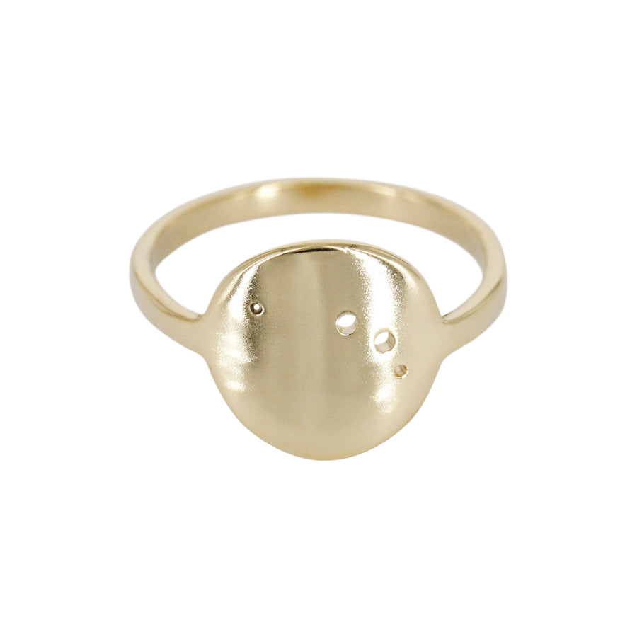 Aries Zodiac Constellation Ring / Silver or 14k