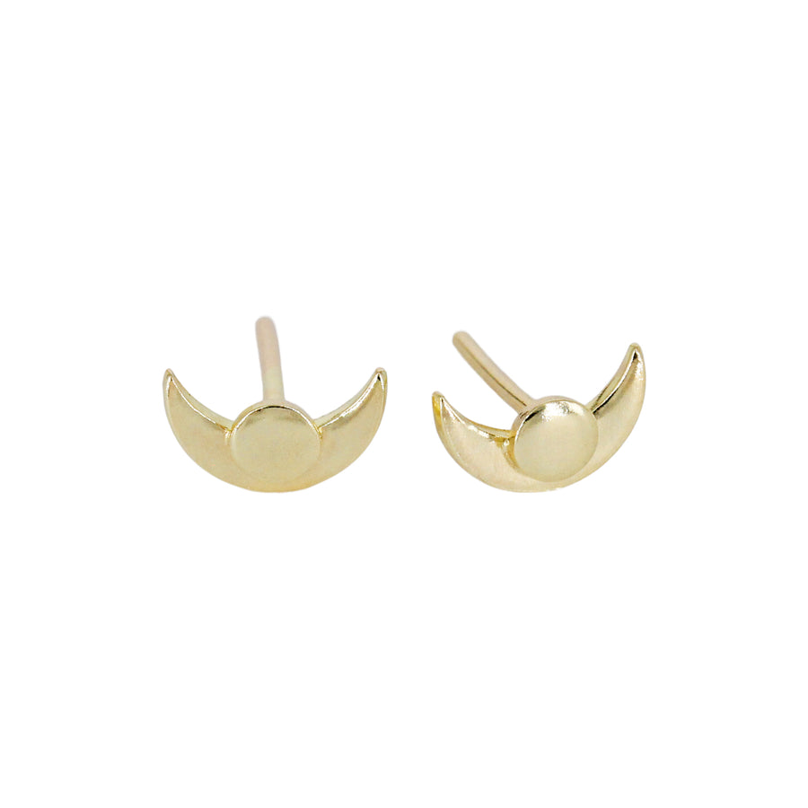 Mini Demilune Stud Earrings