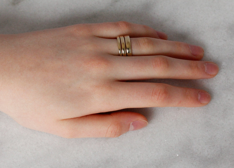 2 mm Hand Carved Flat Bright Band