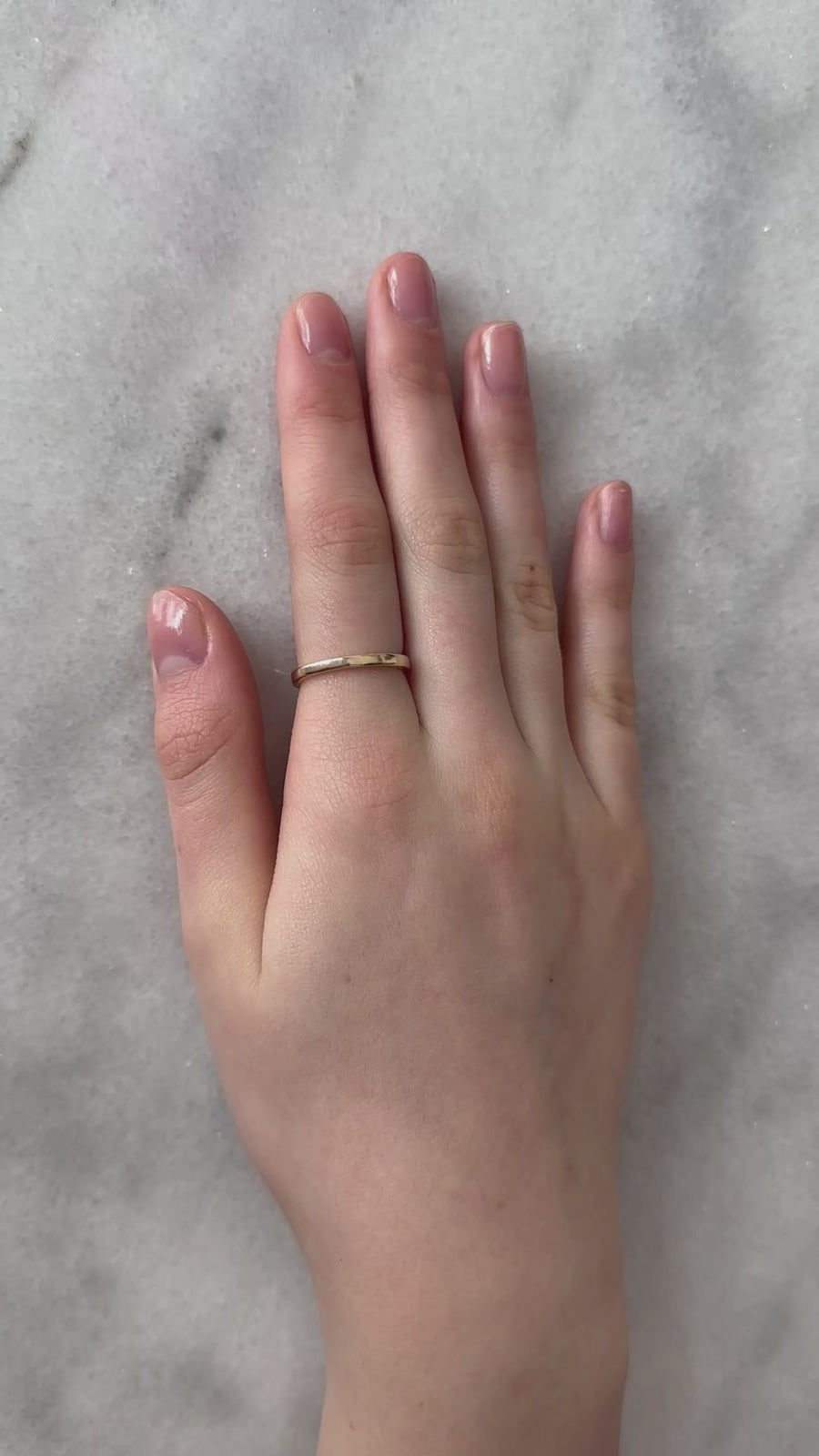 2 mm Hand Carved Flat Bright Band