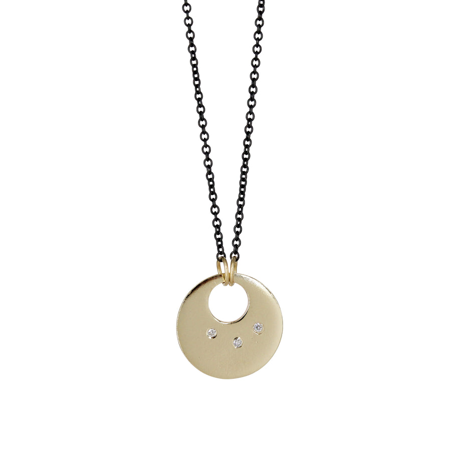 Luna Necklace with Diamonds
