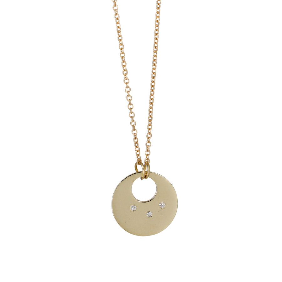 Luna Necklace with Diamonds