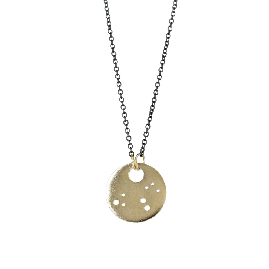 Leo Zodiac Constellation Necklace / Silver or 14k
