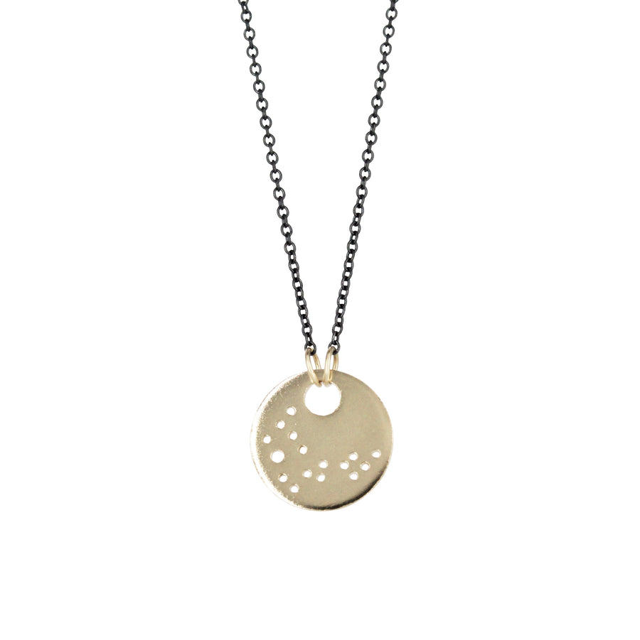 Pisces Zodiac Constellation Necklace / Silver or 14k