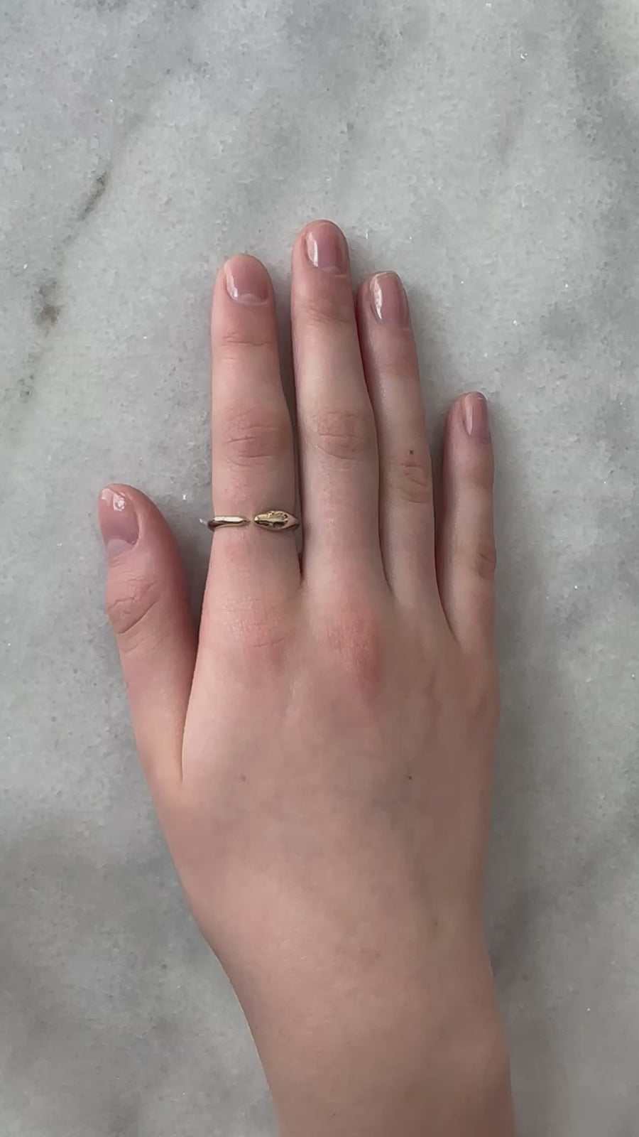 Ouroboros Snake Ring 14k Yellow Gold