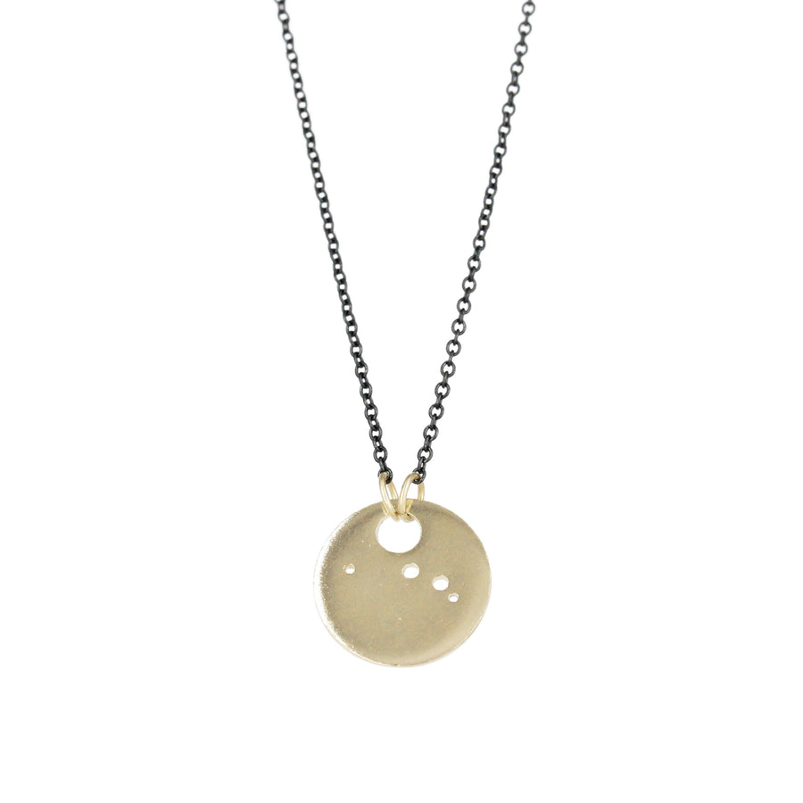Aries Zodiac Constellation Necklace / Silver or 14k