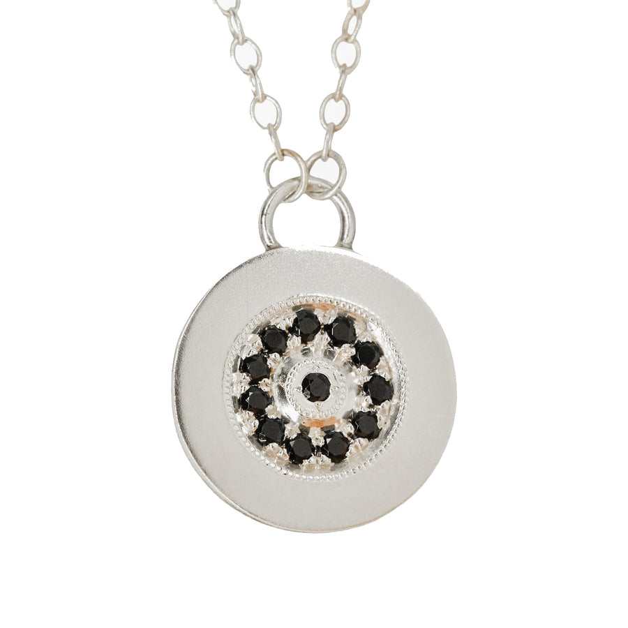 Black Spinel Pavé Necklace