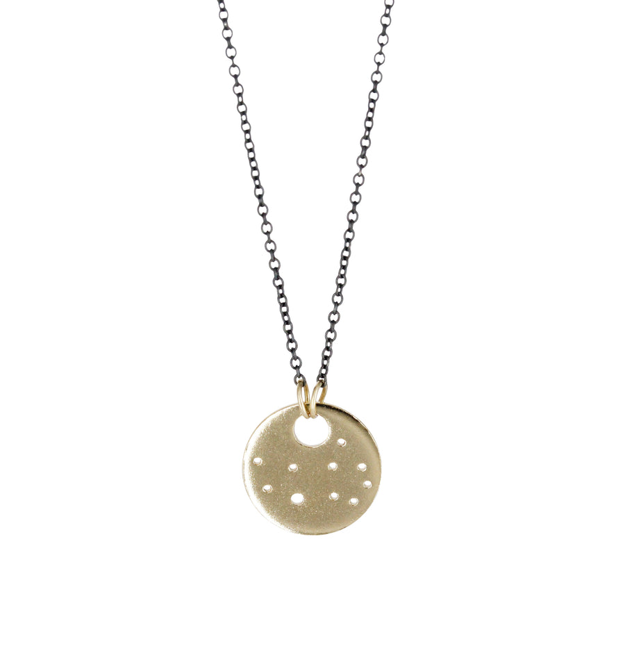 Virgo Zodiac Constellation Necklace / Silver or 14k
