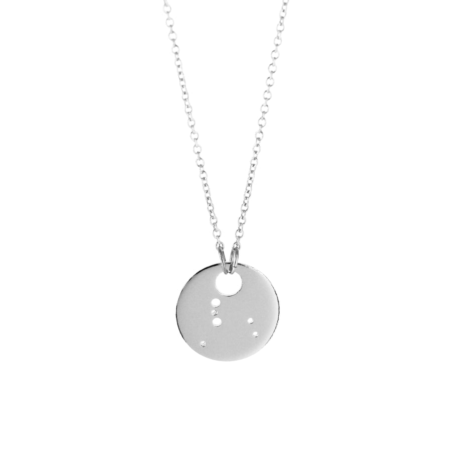 Cancer Zodiac Constellation Necklace / Silver or 14k