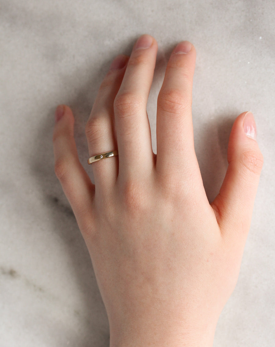 Compass Four Points Diamond Band