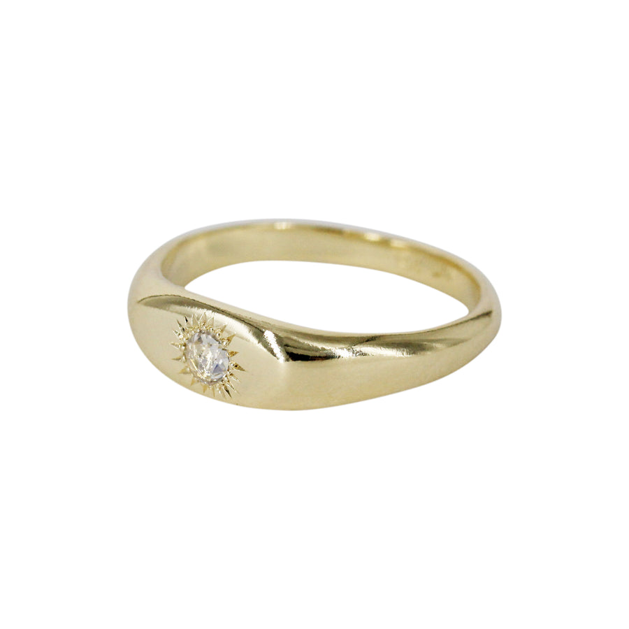 Sunflower Signet Ring