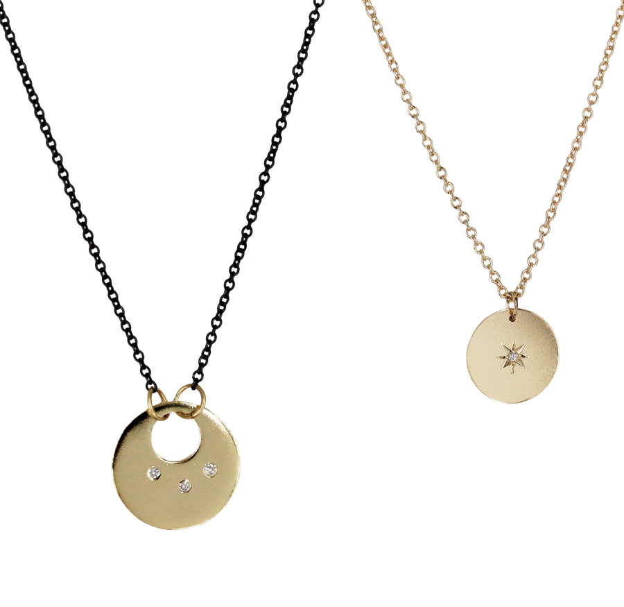 Luna Necklace with Diamonds