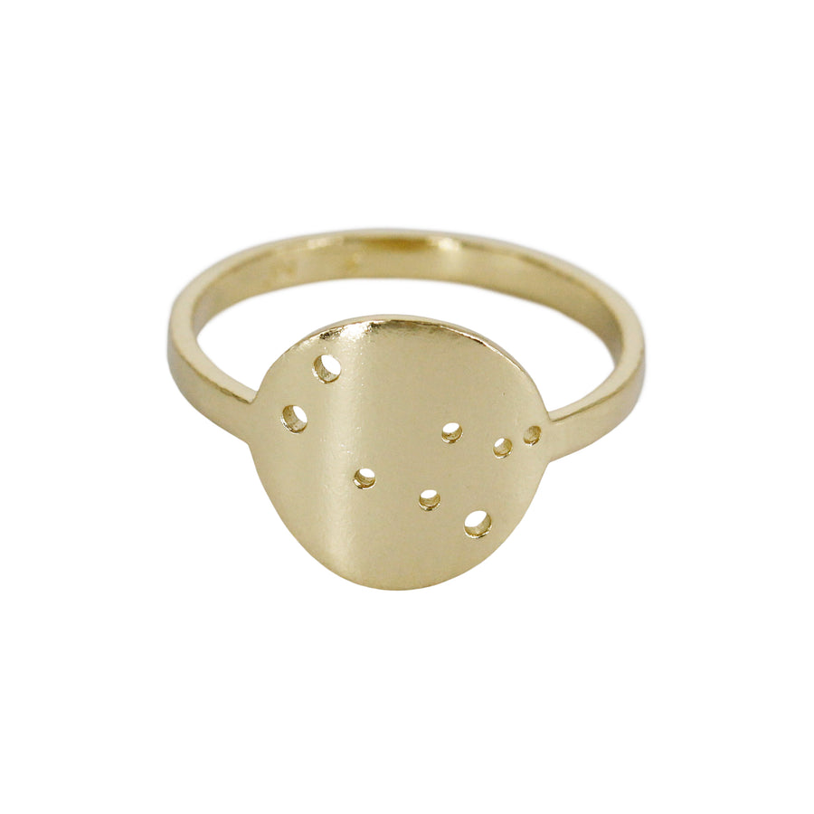 Gemini Zodiac Constellation Ring / Silver or 14k