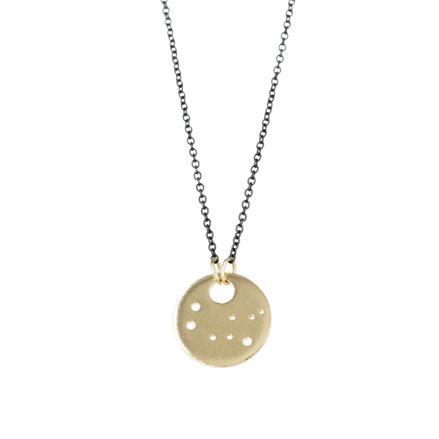 Gemini Zodiac Constellation Necklace / Silver or 14k