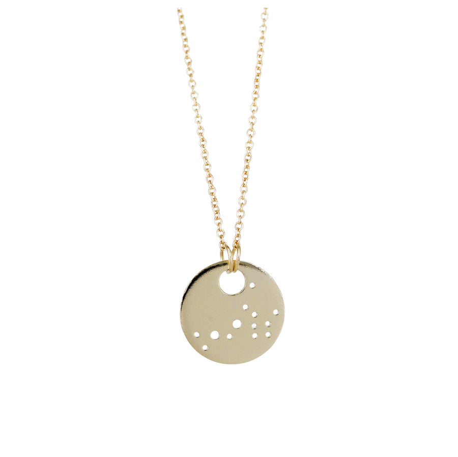 Scorpio Zodiac Constellation Necklace / Silver or 14k