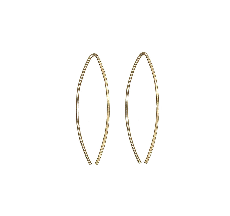 Gala Small Wishbone Threader Earrings