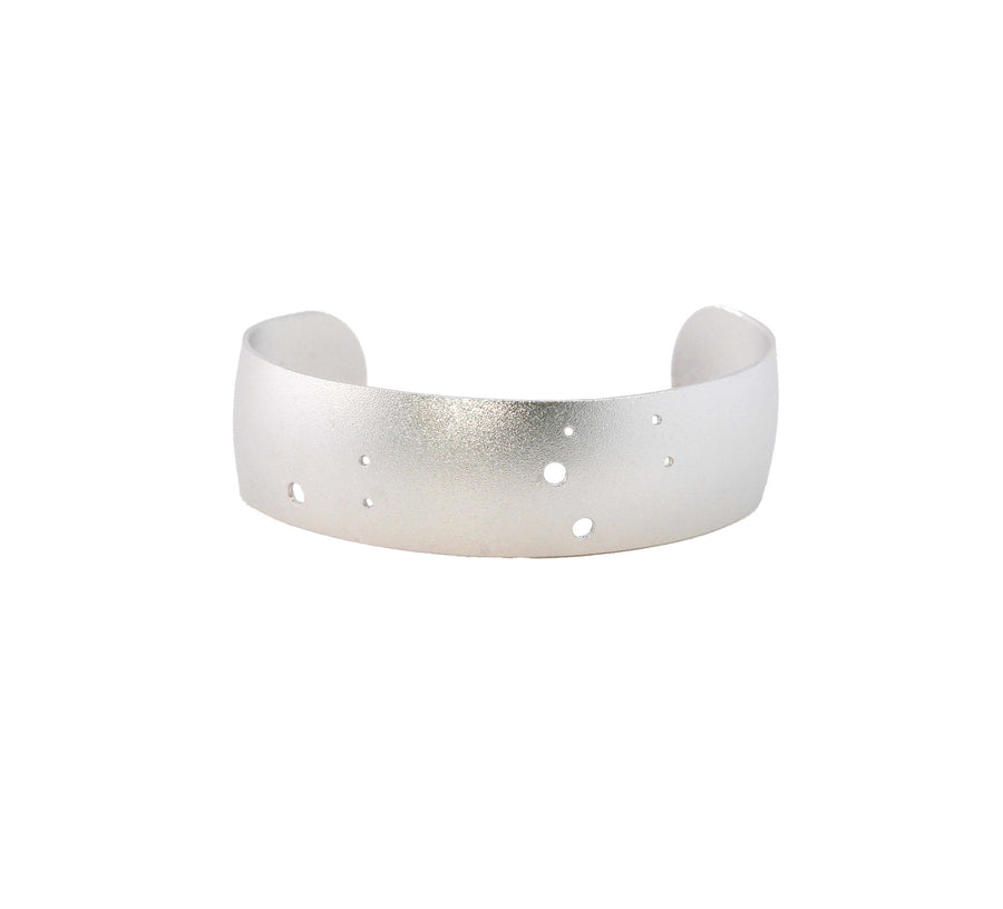 Sterling Silver Dipped Zodiac Constellation Cuff Bracelet, All 12 Signs: Aries through Pisces