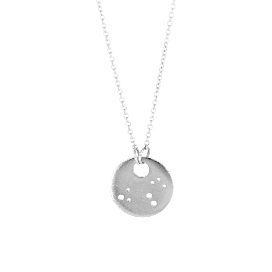 Leo Zodiac Constellation Necklace / Silver or 14k