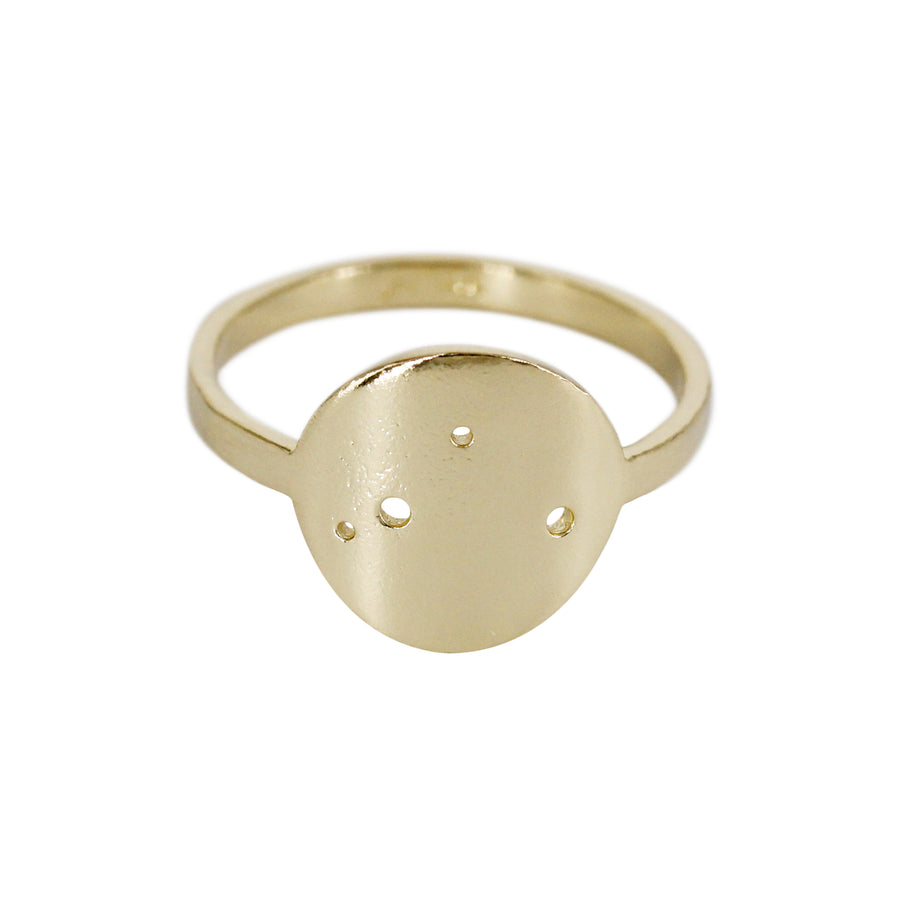 Libra Zodiac Constellation Ring / Silver or 14k