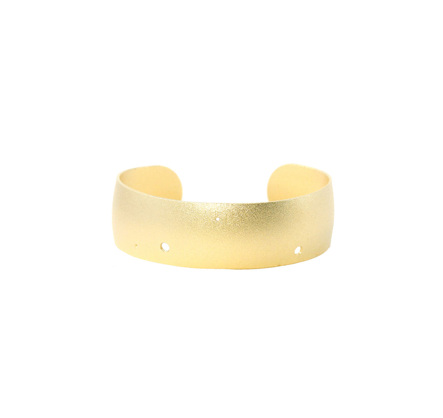 14k Gold Dipped Zodiac Constellation Cuff Bracelet, All 12 Signs: Aries through Pisces