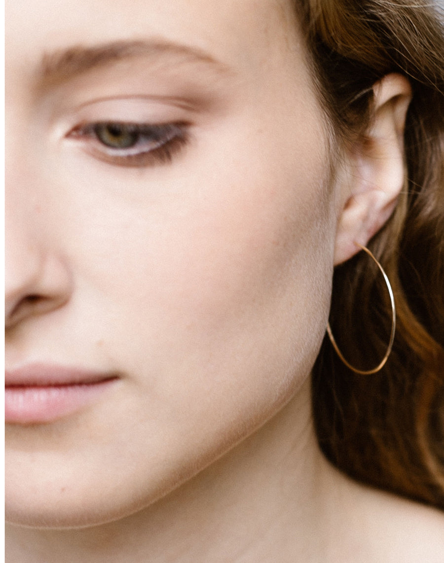 Minga 1.50" Smooth Hoop Earrings