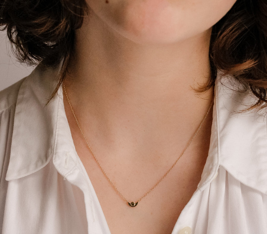 Mini Demilune Necklace
