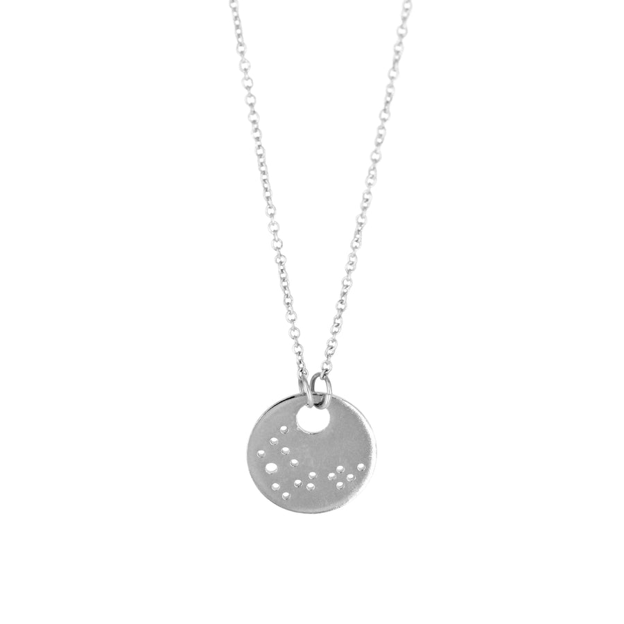 Pisces Zodiac Constellation Necklace / Silver or 14k