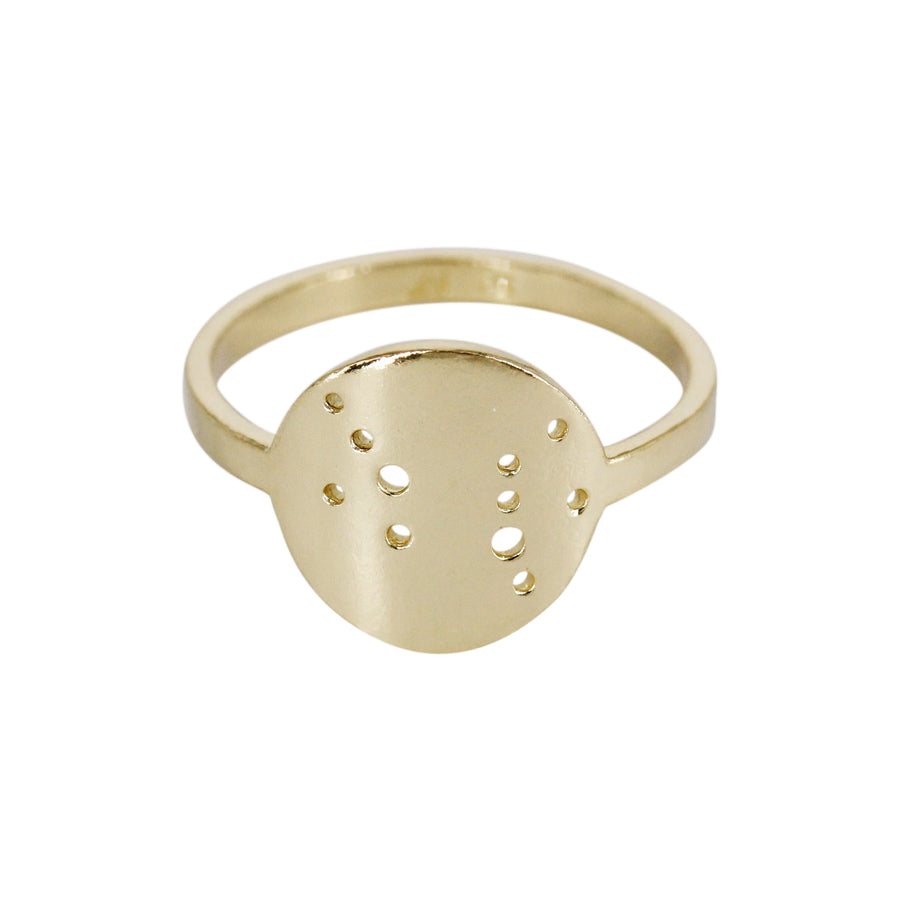 Sagittarius Zodiac Constellation Ring / Silver or 14k