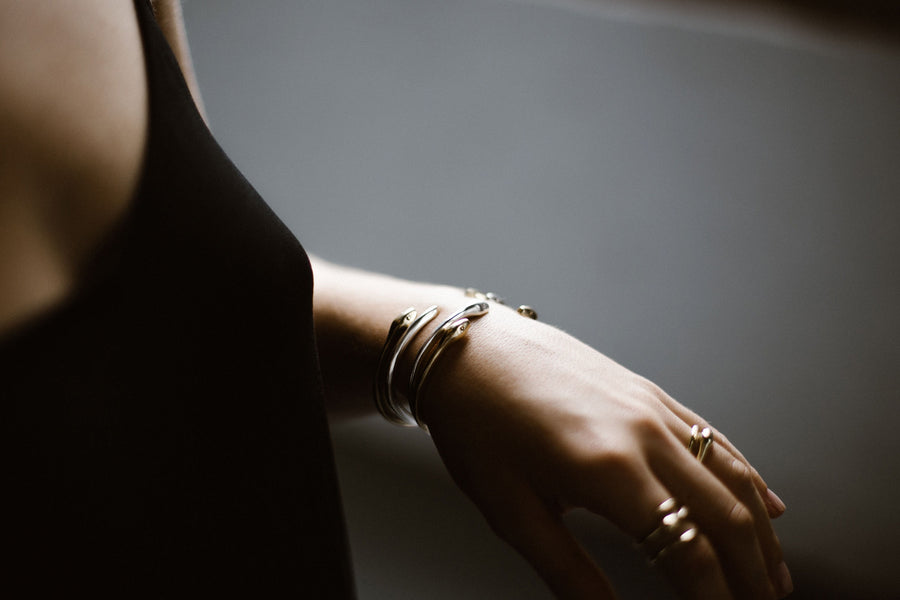 Ouroboros Snake Cuff Bracelet