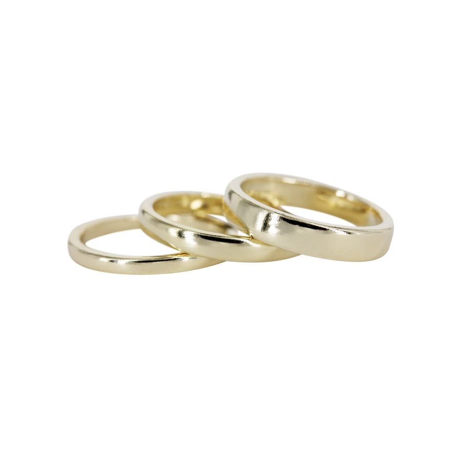 2 mm Hand Carved Flat Bright Band