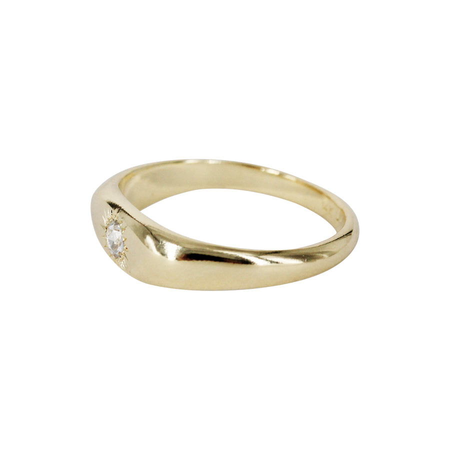 Sunflower Signet Ring