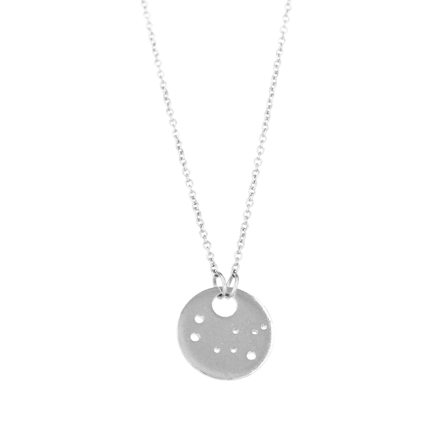 Gemini Zodiac Constellation Necklace / Silver or 14k