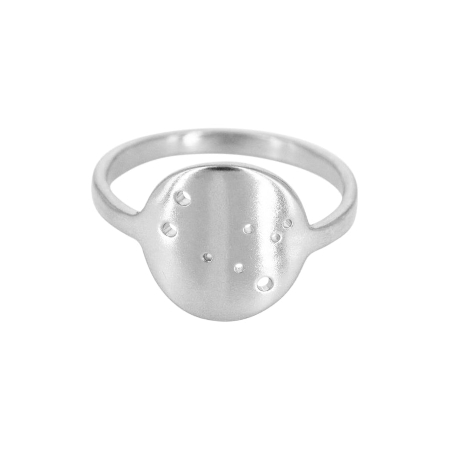 Gemini Zodiac Constellation Ring / Silver or 14k