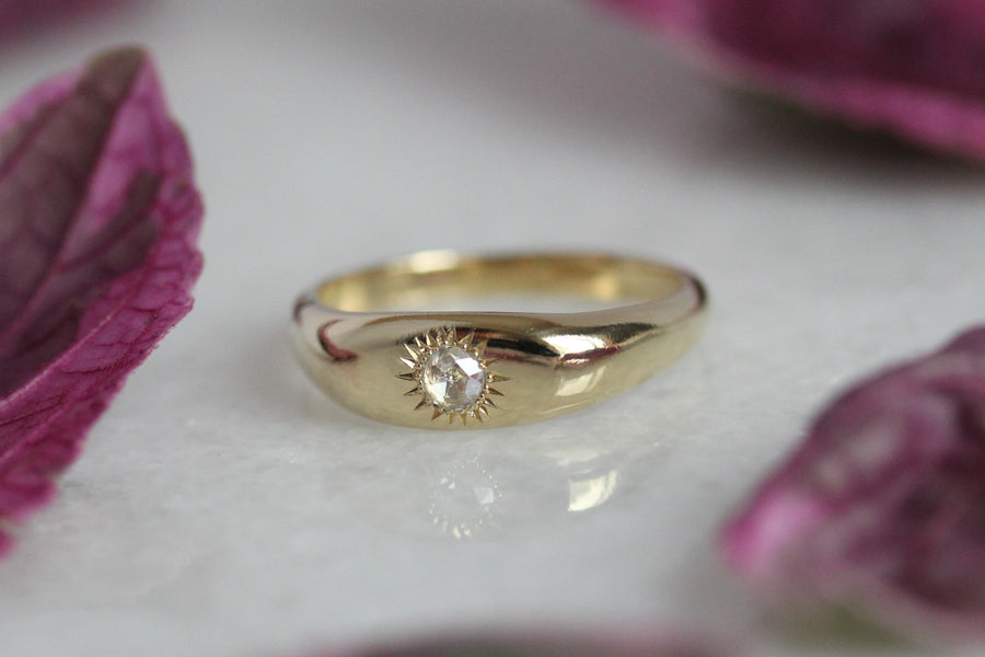 Sunflower Signet Ring