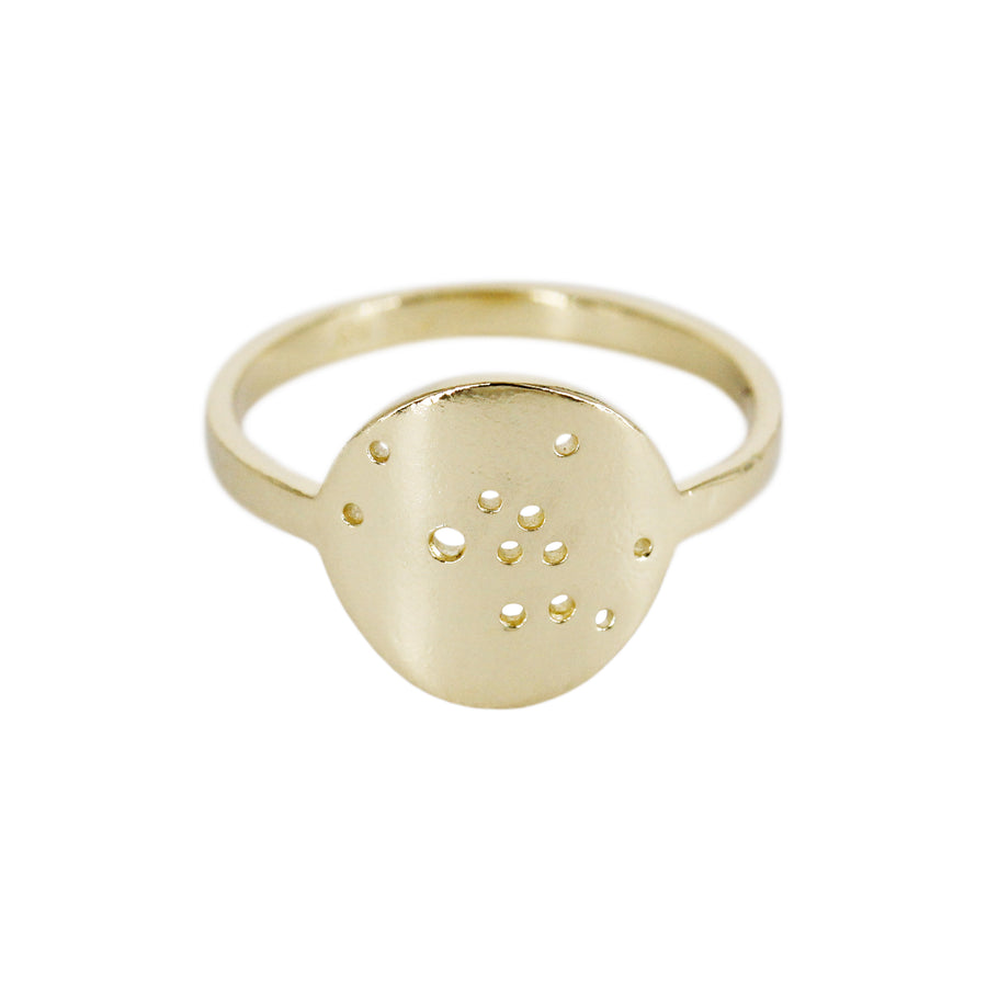 Taurus Zodiac Constellation Ring / Silver or 14k