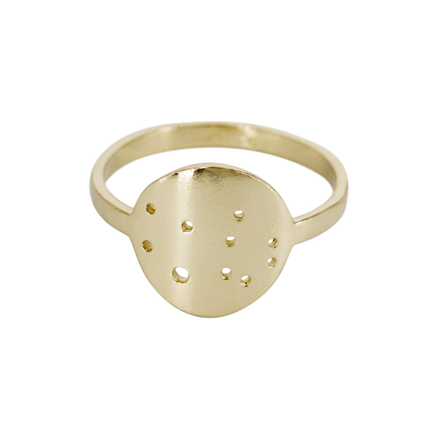 Virgo Zodiac Constellation Ring / Silver or 14k