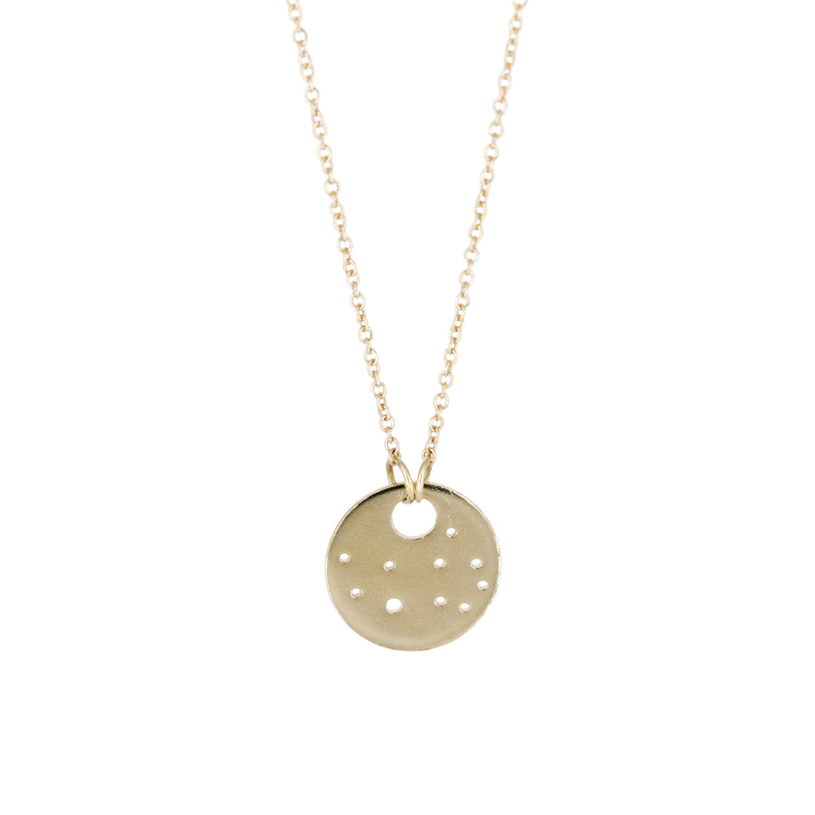 Virgo Zodiac Constellation Necklace / Silver or 14k