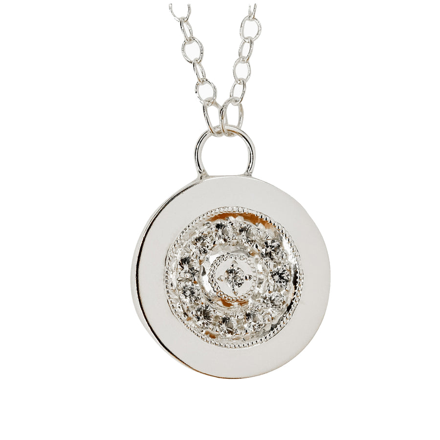 White Sapphire Pavé Necklace