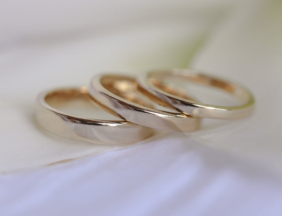 2 mm Hand Carved Flat Bright Band