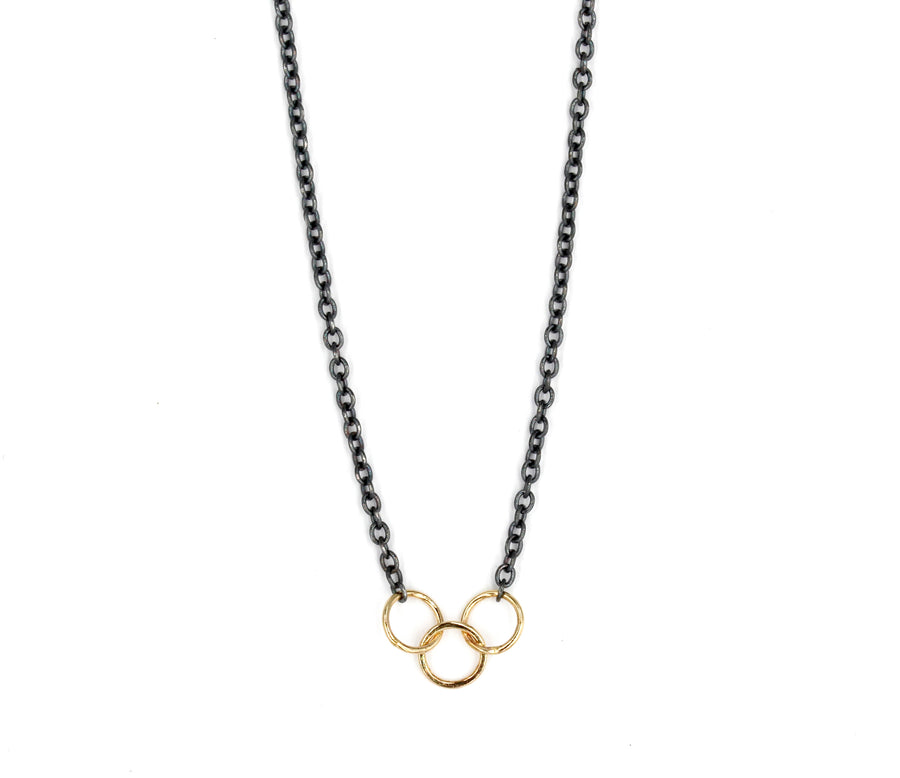 3 Ring Necklace