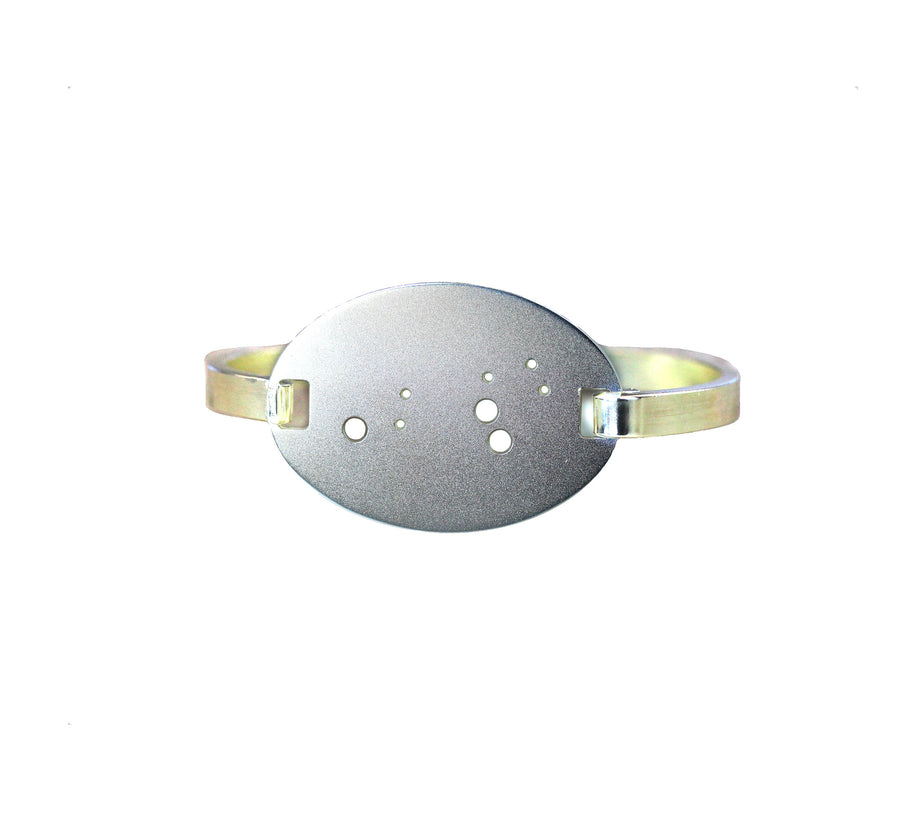 High Polished Raw Brass Zodiac Constellation Oval Bracelet, All 12 Signs: Aries through Pisces