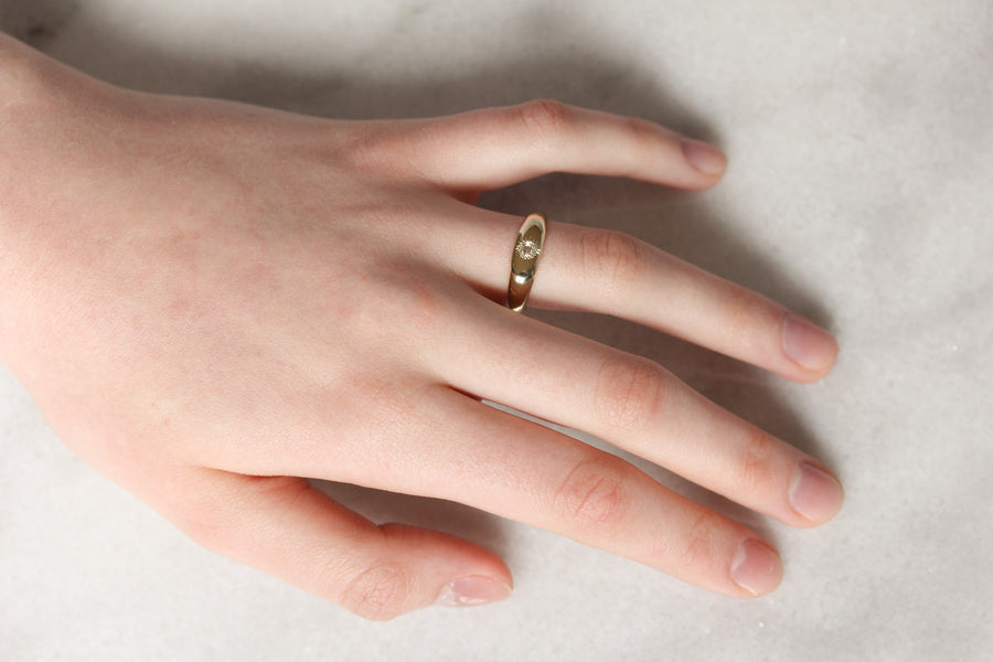 Sunflower Signet Ring
